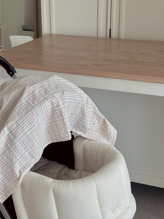 〈即納アイテム〉EYOU / ソフトデイズブランケット-ピンクチェック