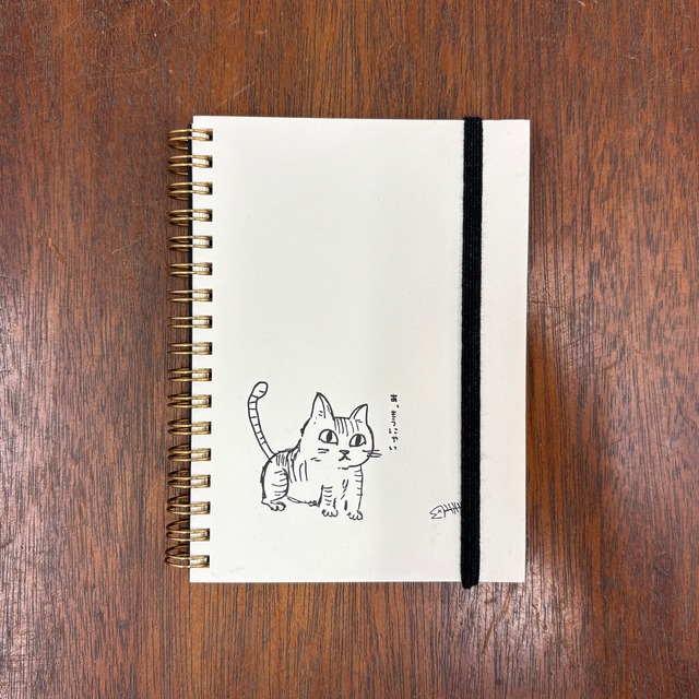 ミニノート（白猫）