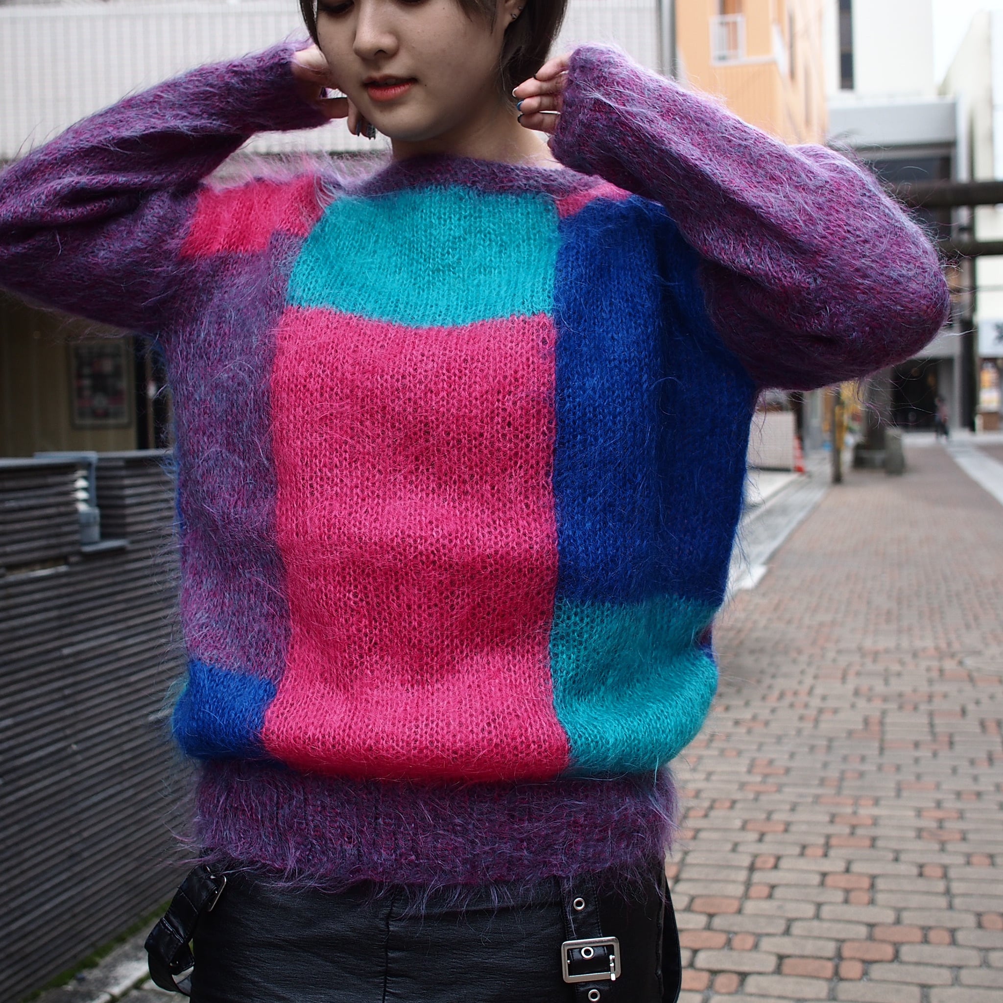 ～80s UK Vintage Punk Style！ Mohair Knit モヘアニット パンク