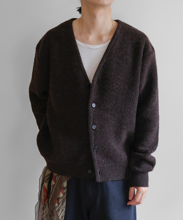 UNUSED / US2569 KNIT CARDIGAN(DARK BROWN)