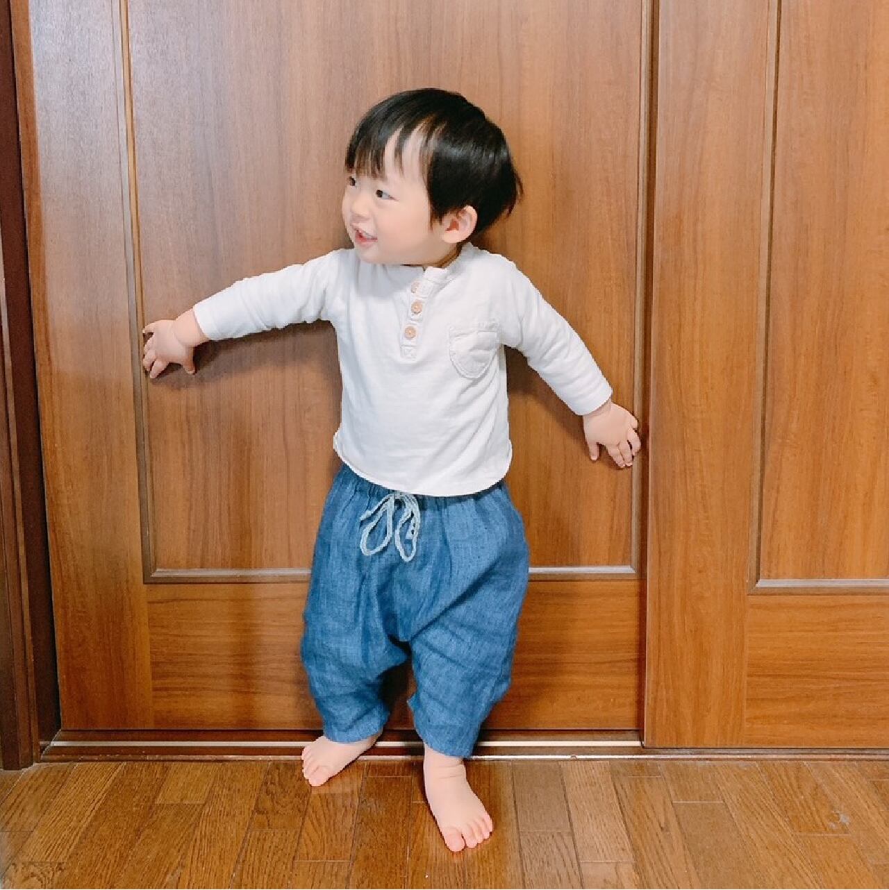 らくちんサルエルパンツ（型紙と作り方のセット）BO-1915 | 子ども服の