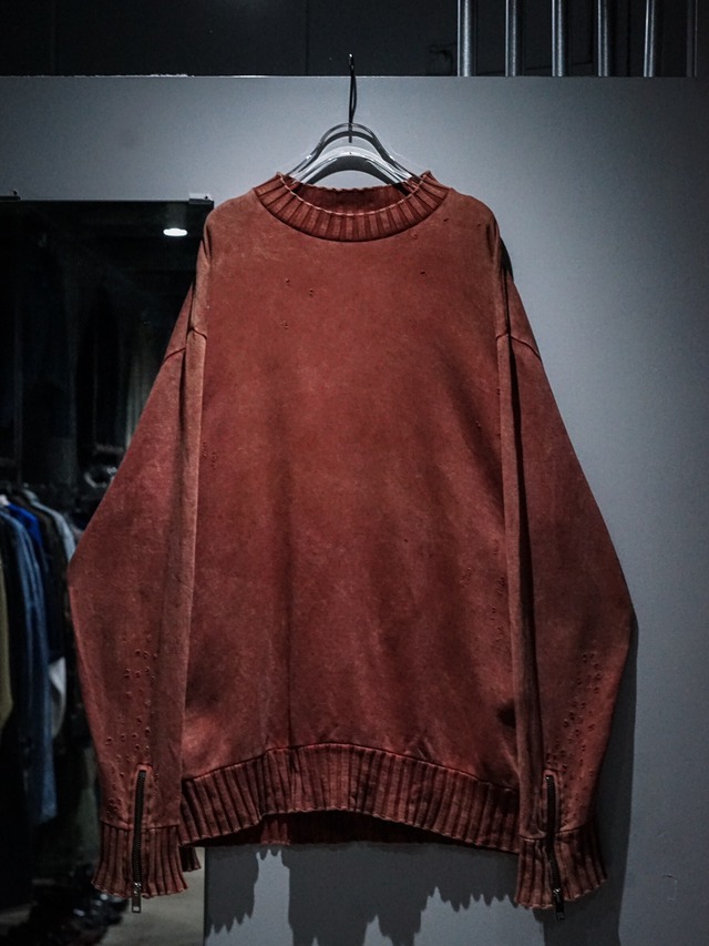 【add (C) vintage】"DIESEL" Good Aging Design Loose Pullover Sweat Shirt
