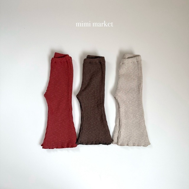 【予約/特典】mimi market / Ribbed leggings