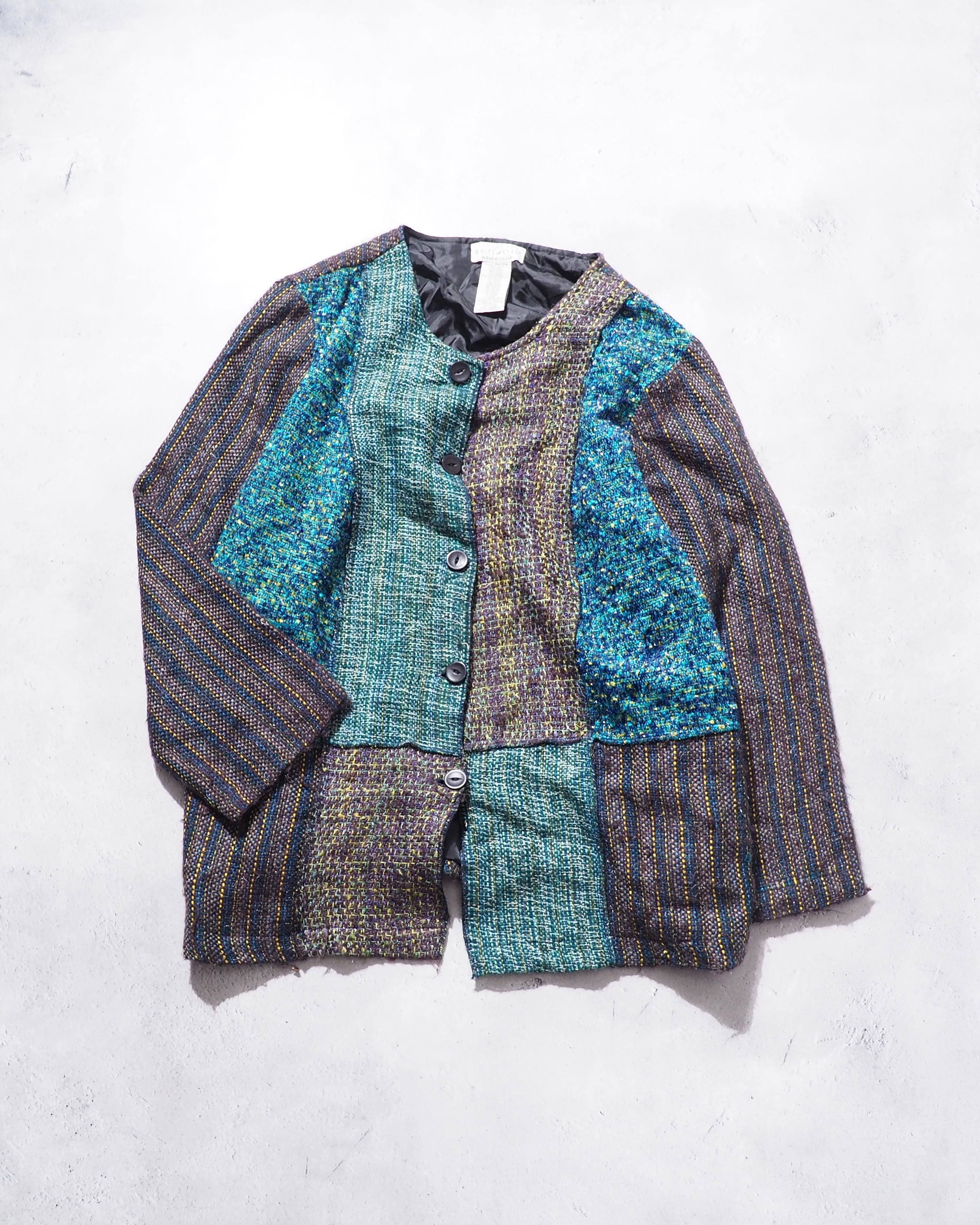 " WHITE STAG " Beautiful Cold panel Custom Patch work jacket