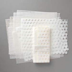 コピー：PP102 WASHI WRAPPING PAPER SET 004 IVORY&WHITE
