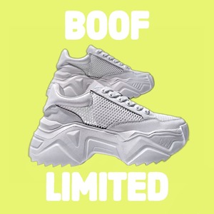 BOOF Platform Mesh Sneaker White