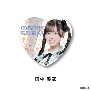NMB48 × good spoon   ハート型キラキラ缶バッジ