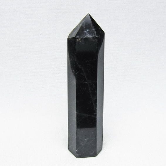 モリオン 六角柱 黒水晶 ポイント 置物 一点物 142-11232