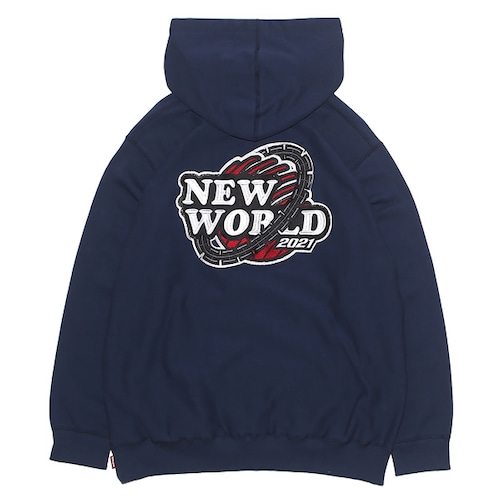 HELLRAZOR｜NEW WORLD EMBROIDERED PULLOVER HOODIE