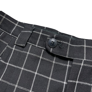 vintage VERSACE CLASSIC V2 plaid pattern tucked slacks