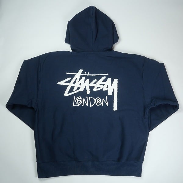 STUSSY ジャ―ジ　半袖　美品　ネイビー　ＵＳＡ製　Lサイズ STUSSY ステューシー 22SS Cotton Mesh L/S Tee コットン