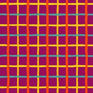 8/21発売！USAコットン Kaffe Fassett（布幅X50cm単位カット）Grid（グリッド）PWBM105.MAGENTA｜Brandon Mably