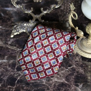 RETRO VINTAGE PATTERNED DESIGN SILK TIE/レトロ古着柄デザインシルクネクタイ