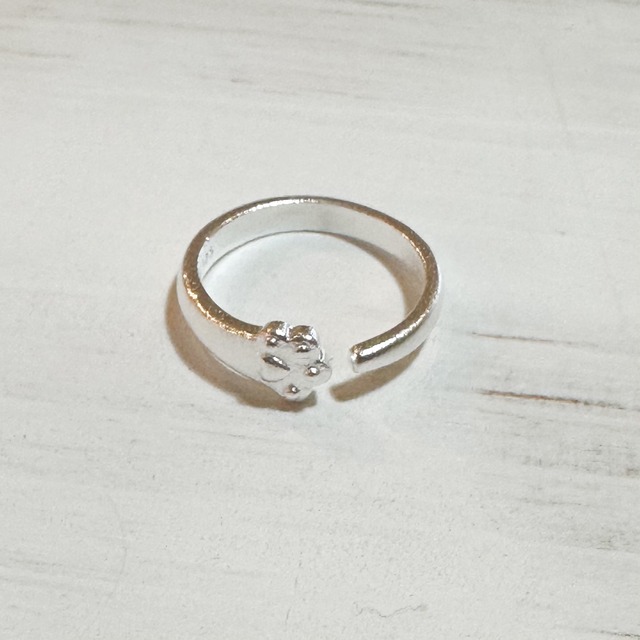肉球リング　メタルシルバー