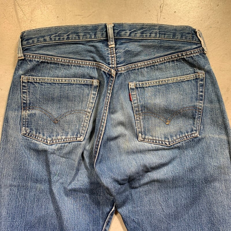 60's 70's LEVI'S リーバイス 501 デニム Big E 平行ステッチ 刻印4