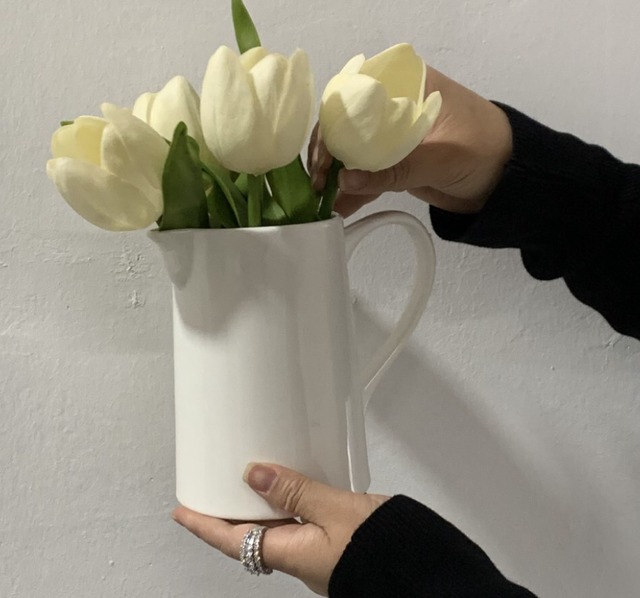 【お取り寄せ】韓国風 撮影道具 INS 陶器花瓶 生け花 装飾