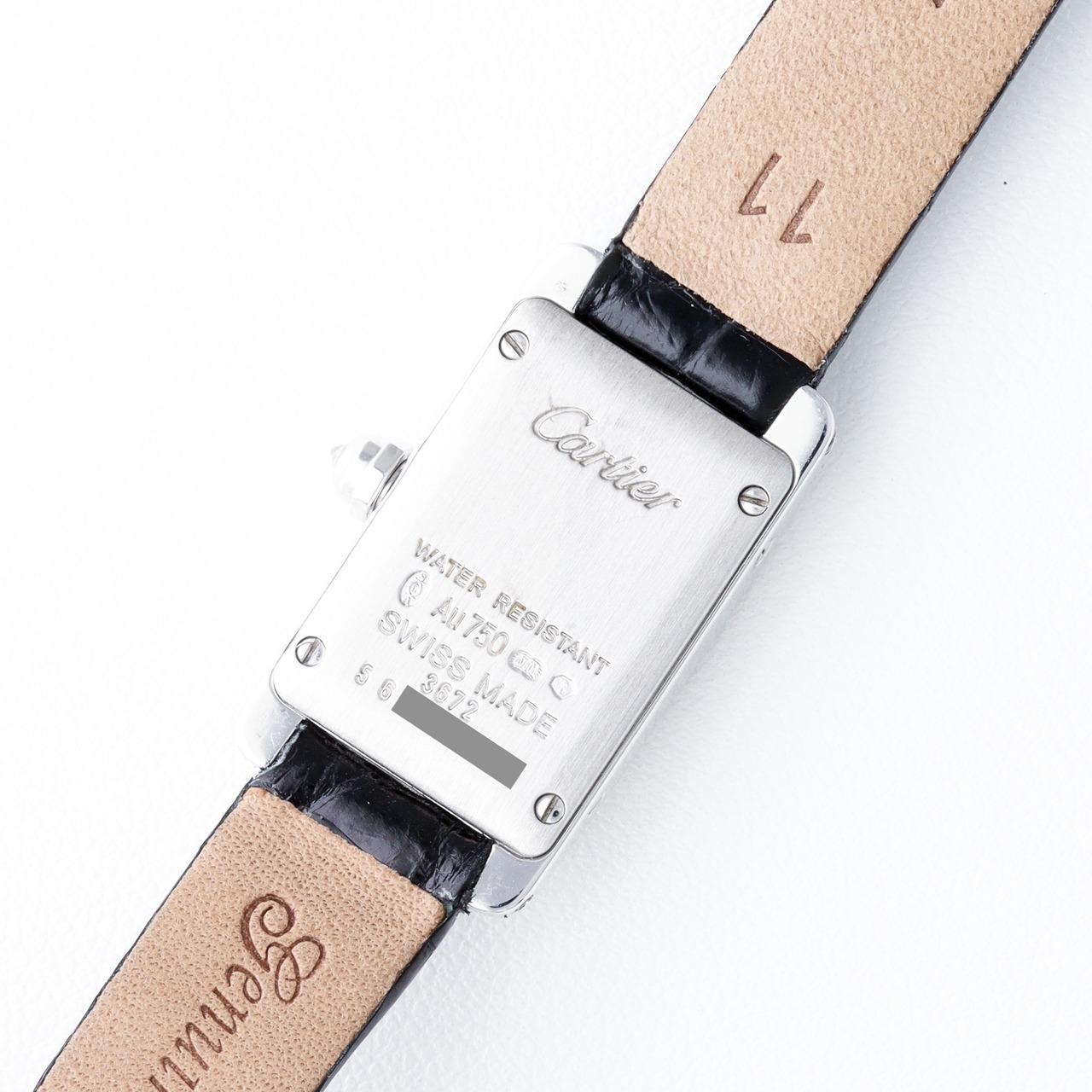 カルティエ タンク アメリカン ミニ WG 純正ダイヤモンド