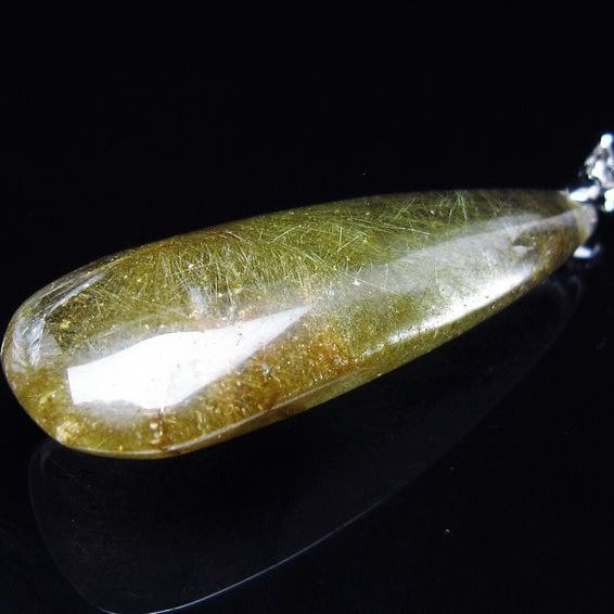 プラチナルチルクォーツ ペンダント 一点物 メール便可 [M便 1/20] 112-13154