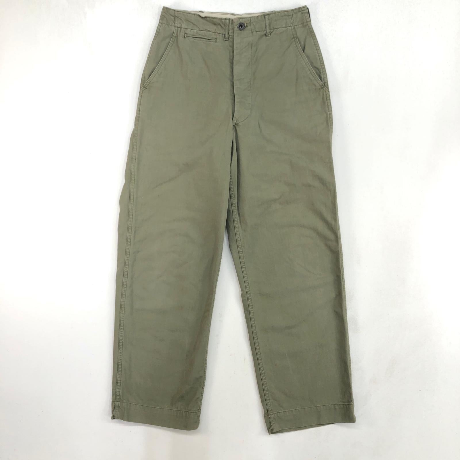m-41 m-42 HBTパンツ　40s ヘリンボーン U.S ARMY 40年代 M-41 M-42 HBT ヘリンボーンツイル パンツ 月桂樹