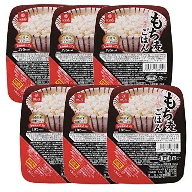 はくばく もち麦ごはん パックご飯 150g×6個