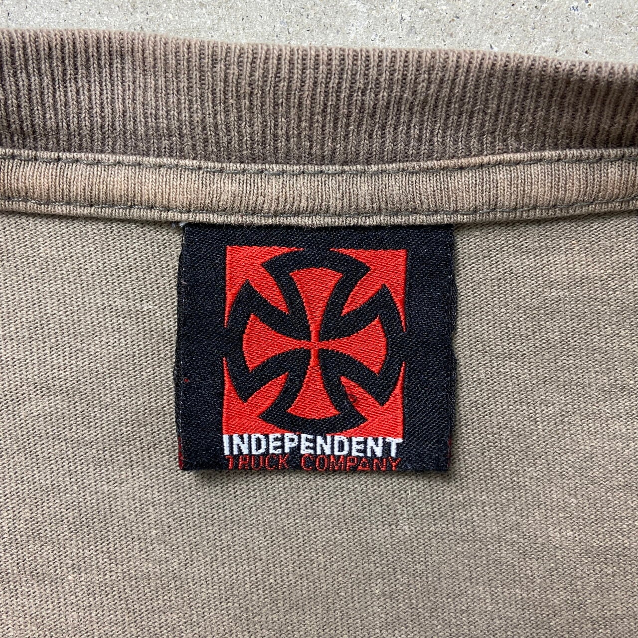 00年代 INDEPENDENT インディペンデント ロゴプリントTシャツ メンズL 