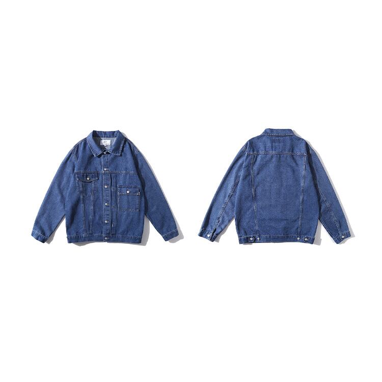 ★WASHED BLUE DENIM LApel JACKET　　　A0653