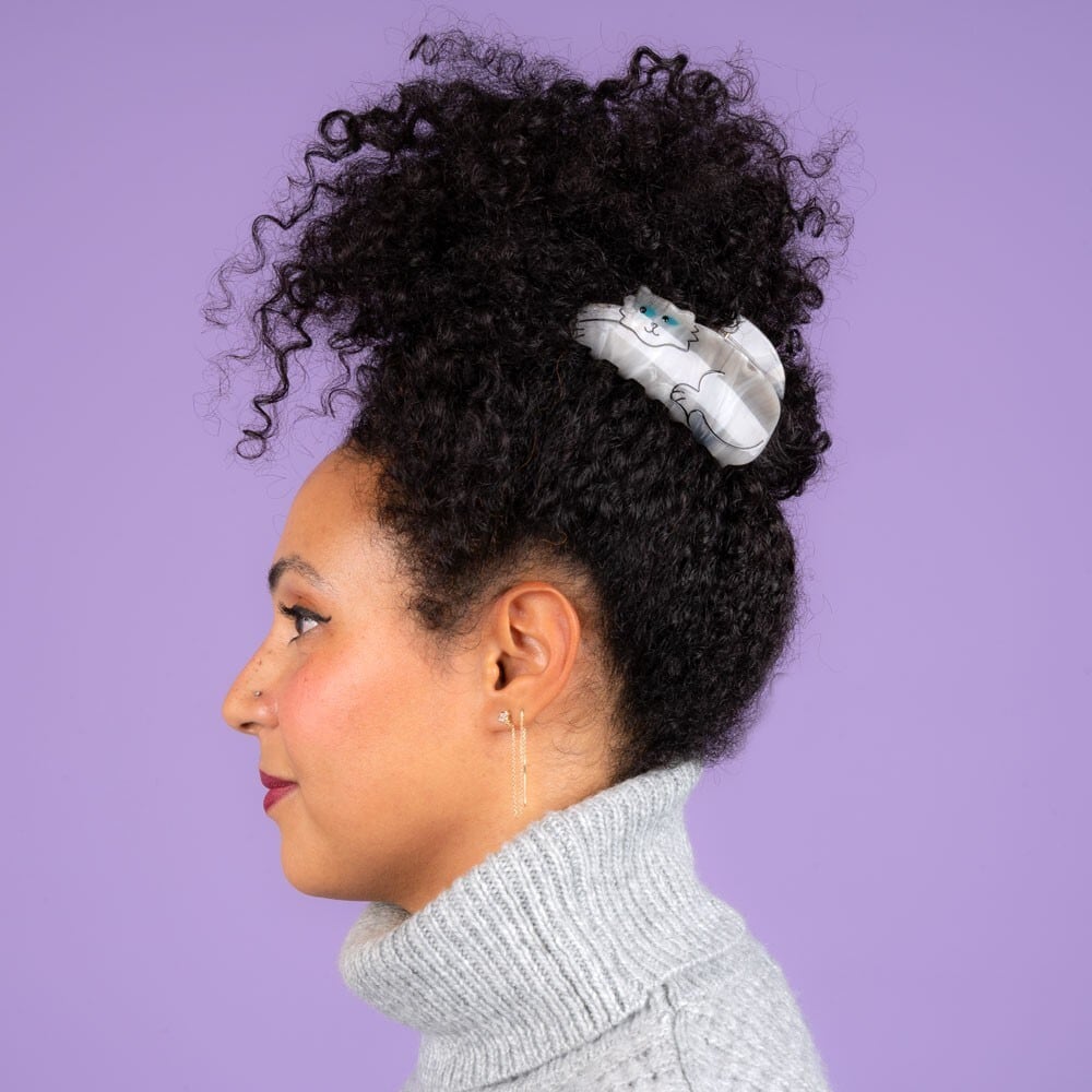 即納» Coucou Suzette Grey Cat Hair Claw ククシュゼット ヘア