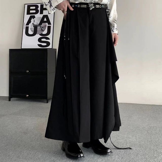 【之】★ズボン★ブラック チャイナ 中国ファッション 暗黒風 パンク風