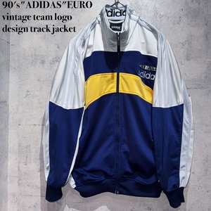 90's"ADIDAS"EURO vintage team logo design track jacket