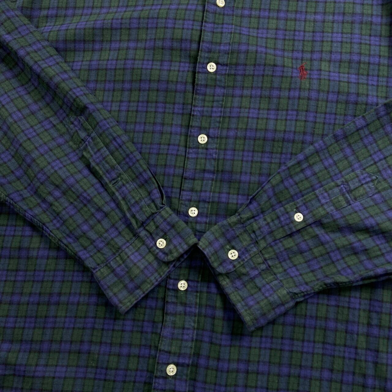 90年代 Ralph Lauren ラルフローレン BLAKE 長袖 チェックシャツ