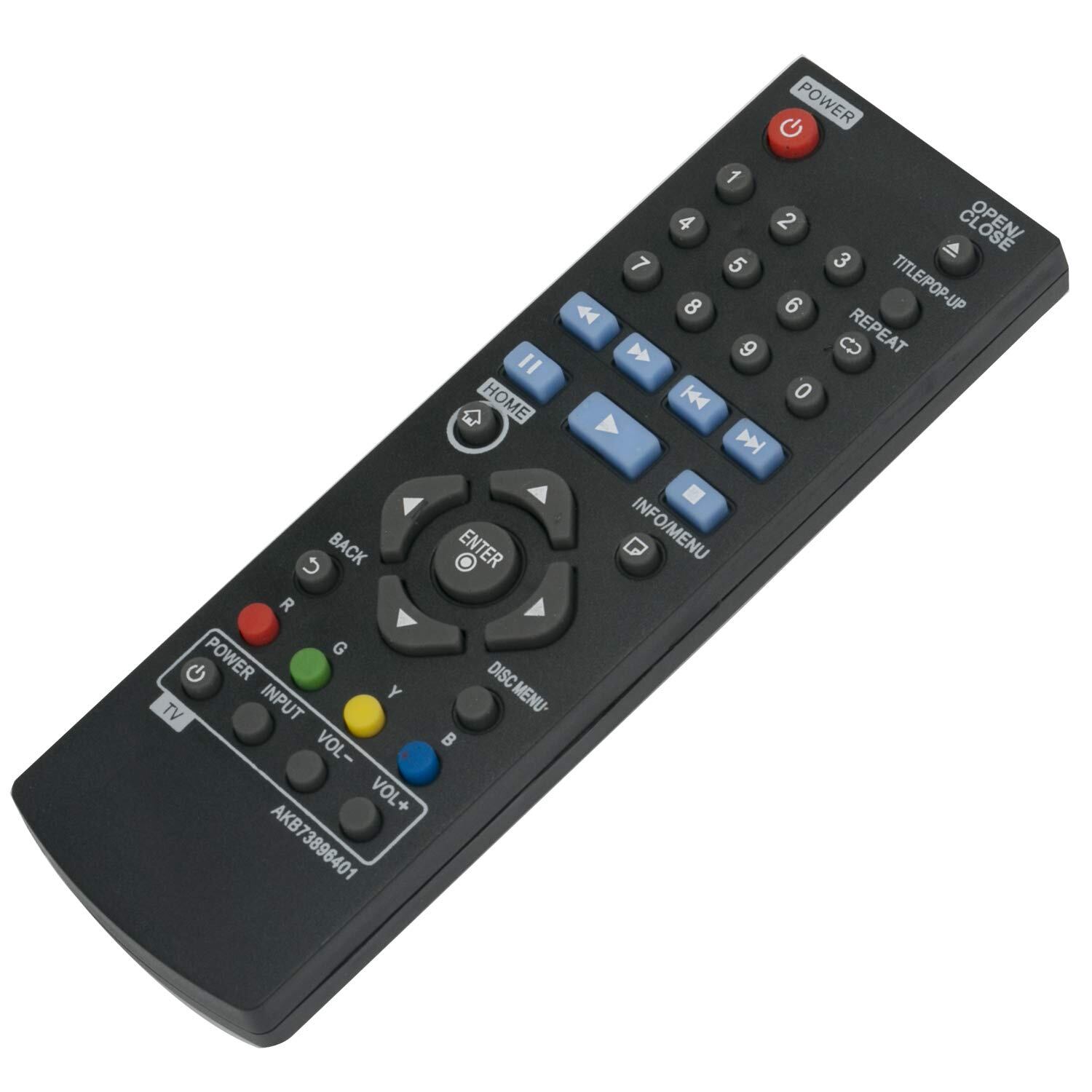【新着特価】AULCMEET DVDプレーヤー用リモコン fit for LG AKB73896401 BP135 BP145 BP155 BP175 BP255 BP300 BP335W BP340 BP350 BPM25 BPM35 UP875 BP550 UP870
