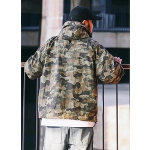 Camouflage hooded jacket  0507