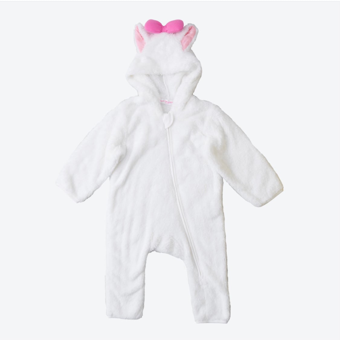 公式 ベビー カバーオール マリー ディズニー 着ぐるみ ポリエステル100% 幼児用 パーク限定 東京ディズニーランド ホワイト ピンク リボン グッズ