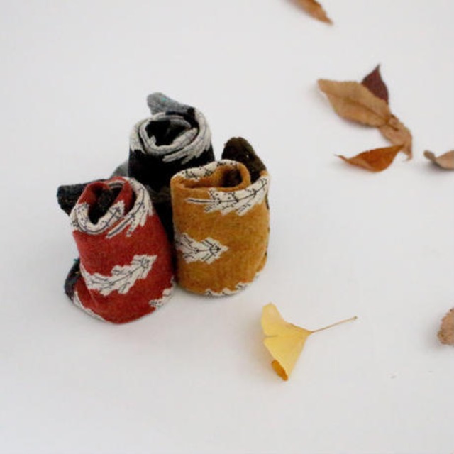 3color-winter tree cotton socks