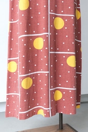 Vintage retro geometric dot maxi tank dress