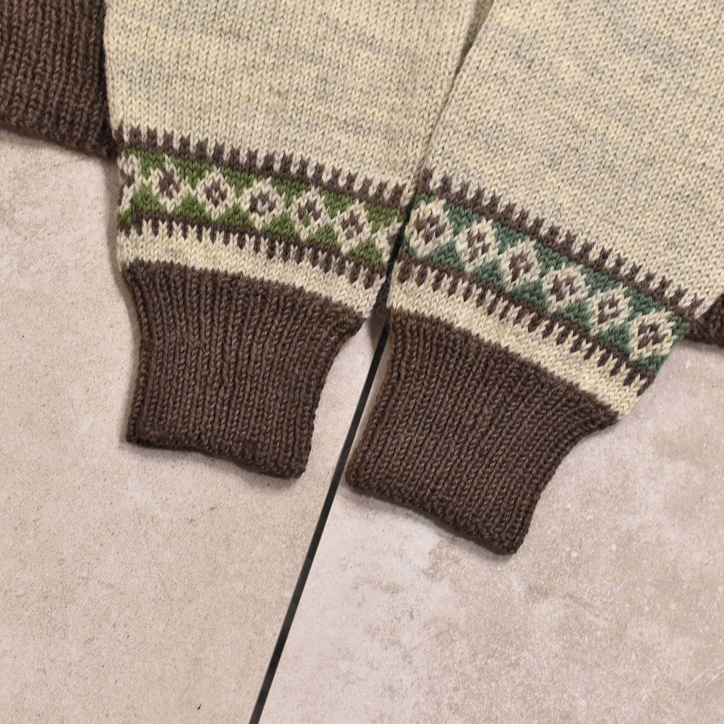 70~80s WILLIAM Schmidt Nordic cardigan | 古着屋 grin days memory