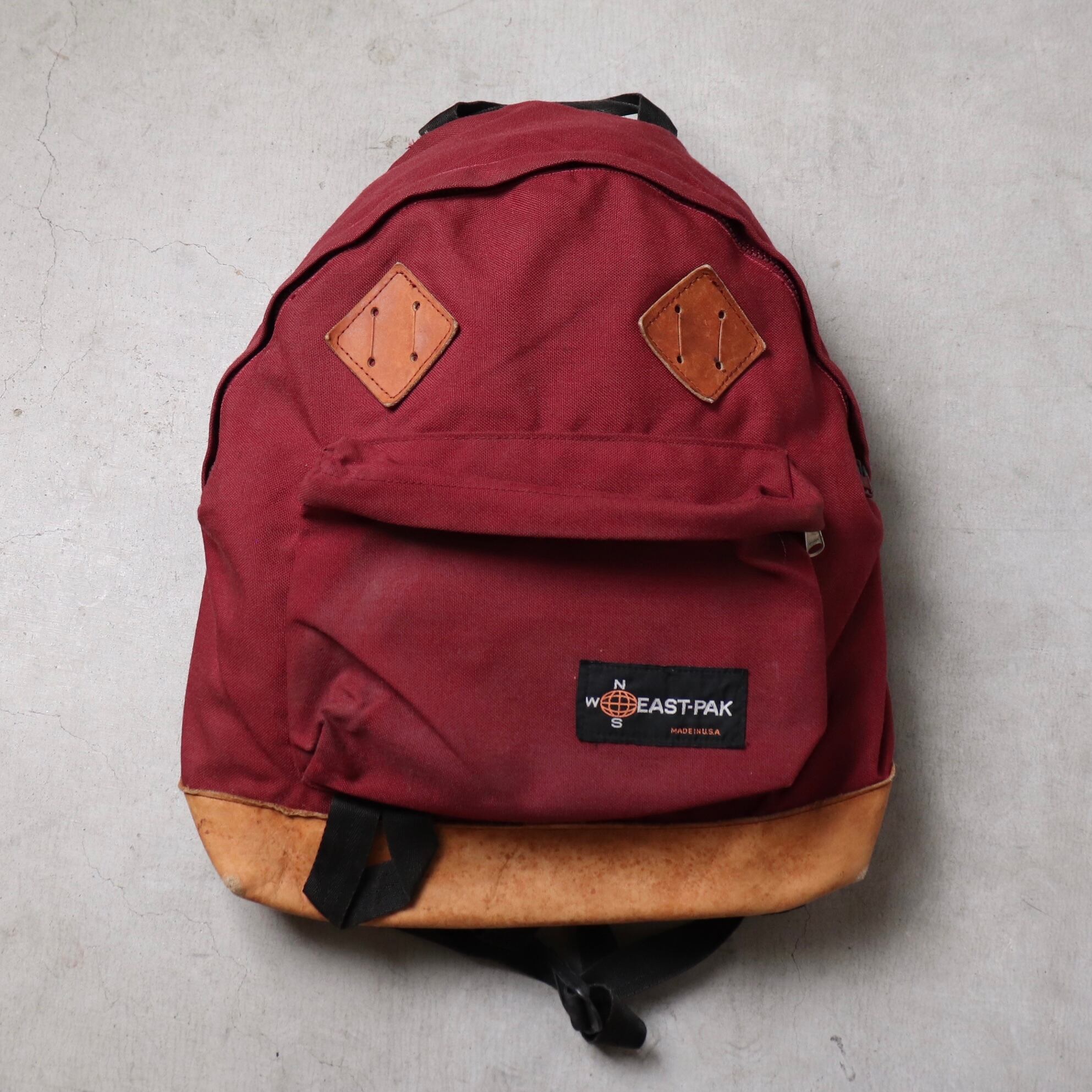 1980s EASTPAK バックパック ボトムレザー Made in USA　D170 | ROGER'S used clothing -  ロジャース - powered by BASE