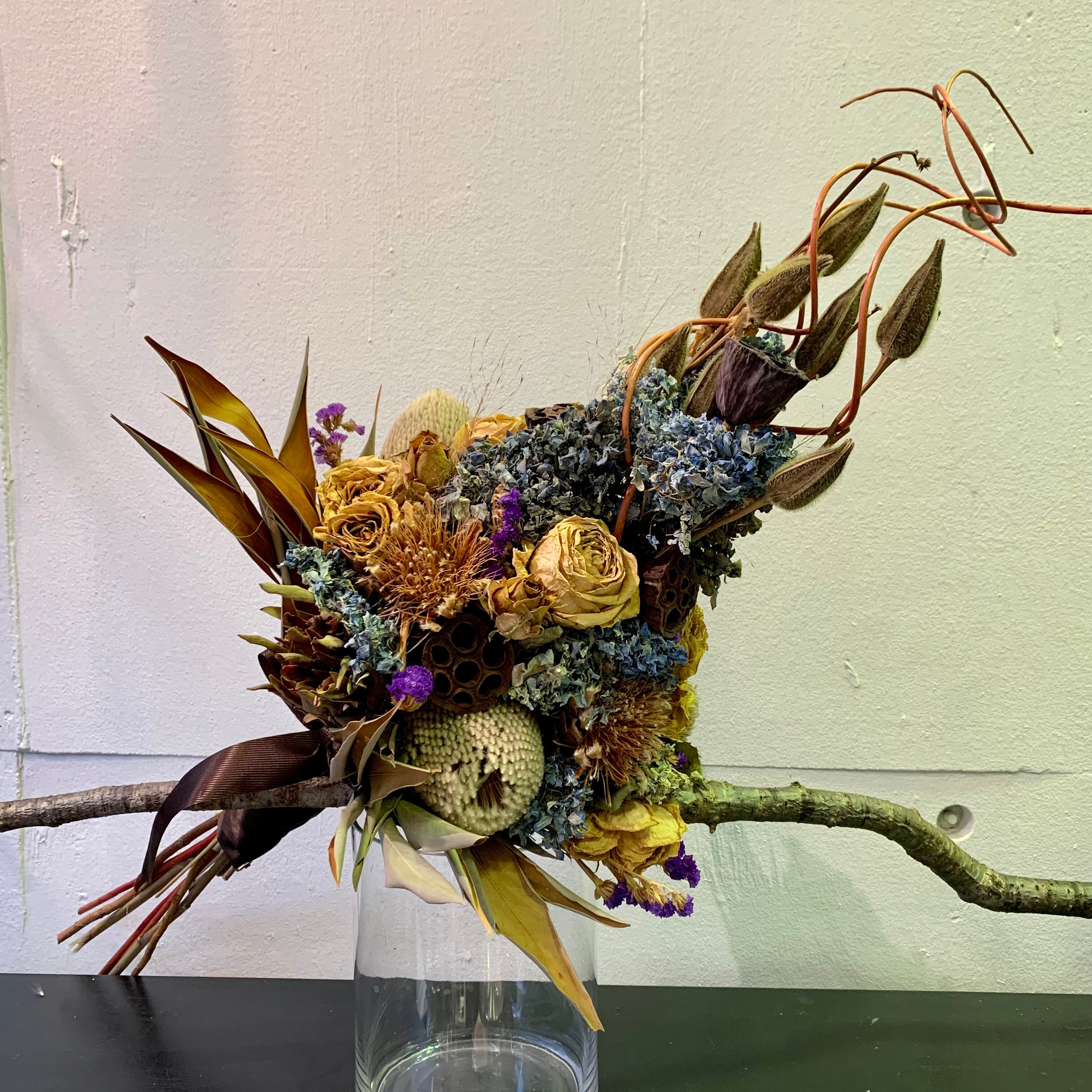 現品　ノグルミ　リース　ドライフラワーなど　特大苗　2.5mほど　山採り fit=scale-down,w=1200