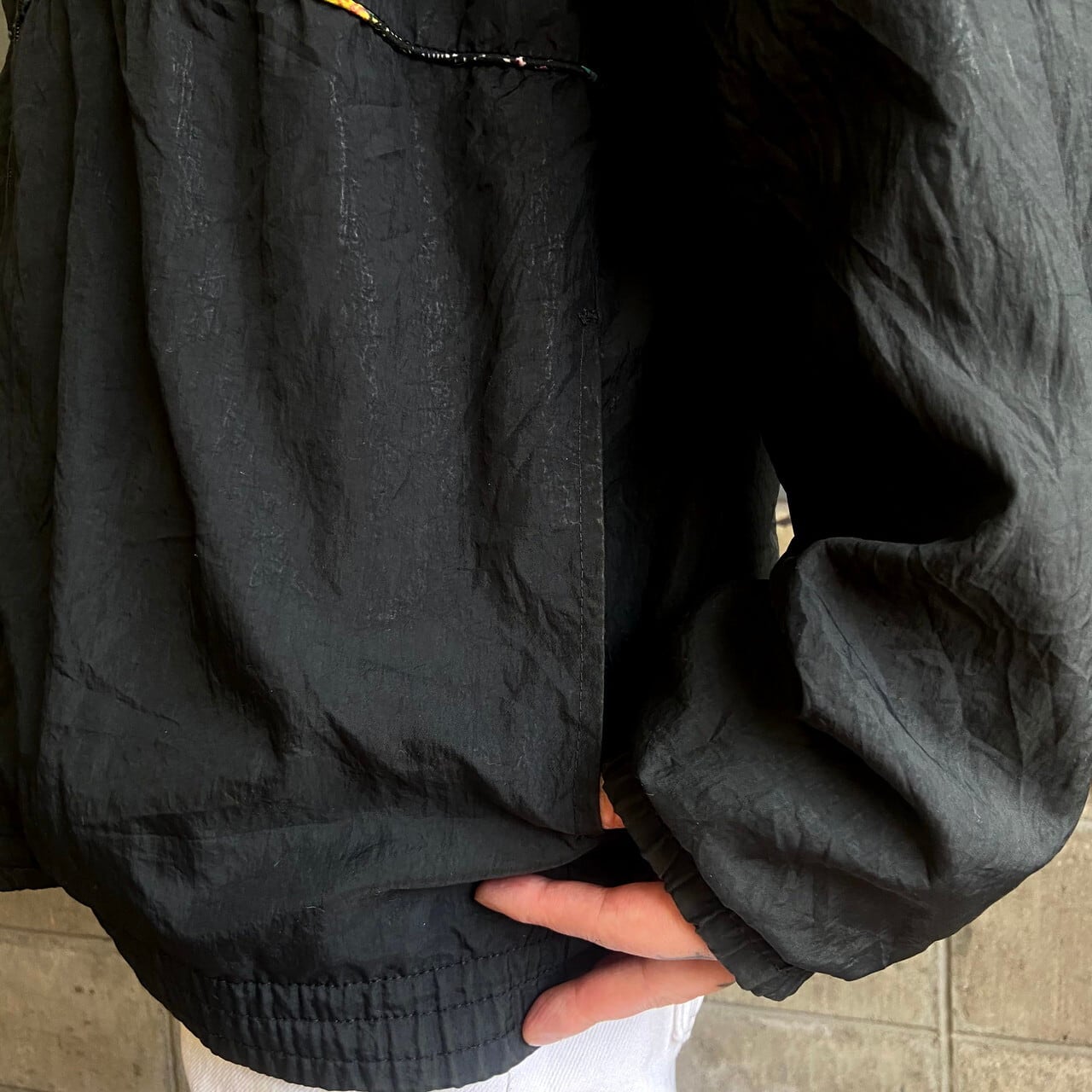 80年代 adidas アディダス トレフォイルロゴ刺繍 ナイロンジャケット