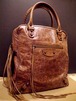 レア◆BALENCIAGA バレンシアガ ザ・ボーリング レザー バッグ茶