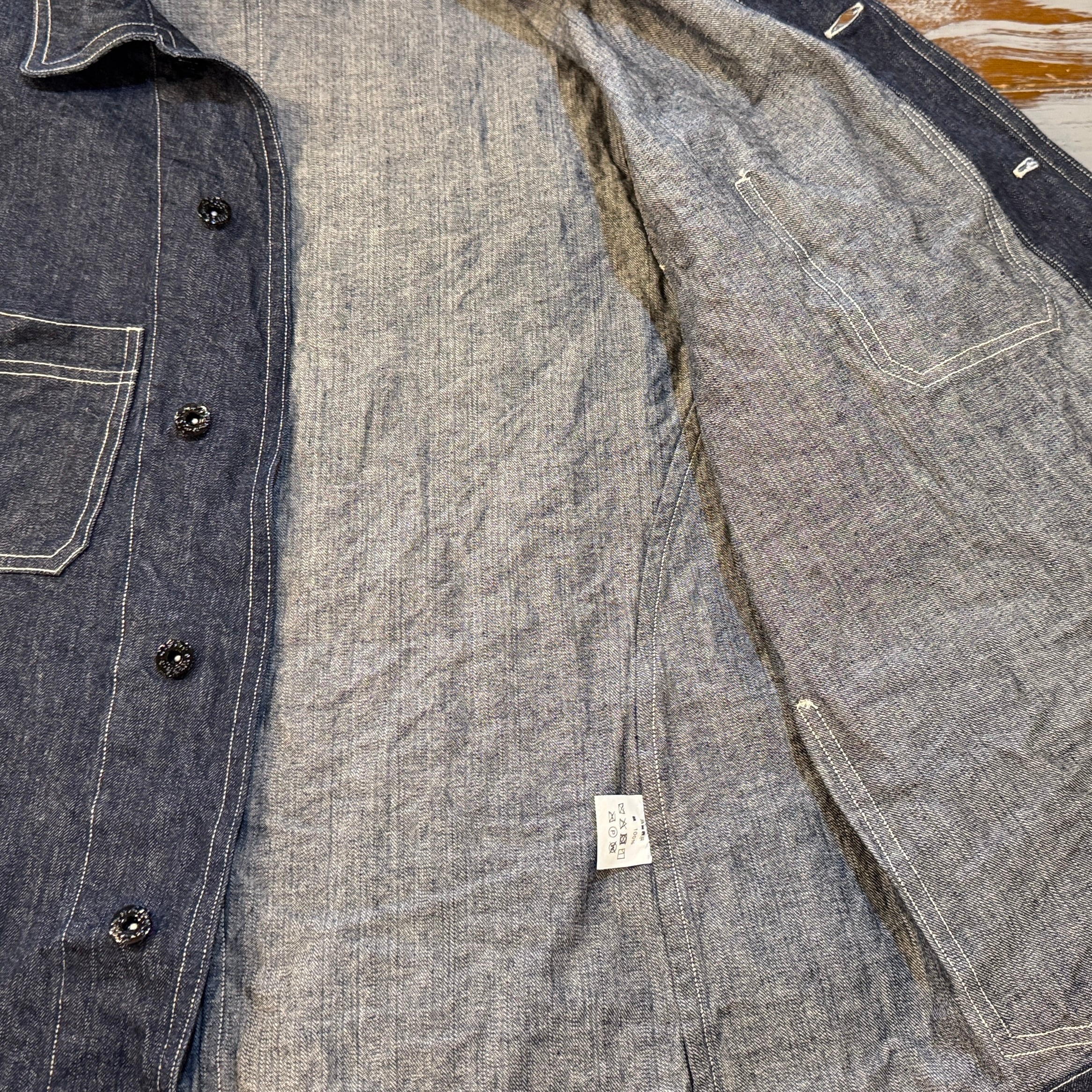 ジャケット・アウター LION BRAND Denim Coverall Jacket SIZE44 LION BRAND “DENIM COVERALL JACKET” | MASUYA