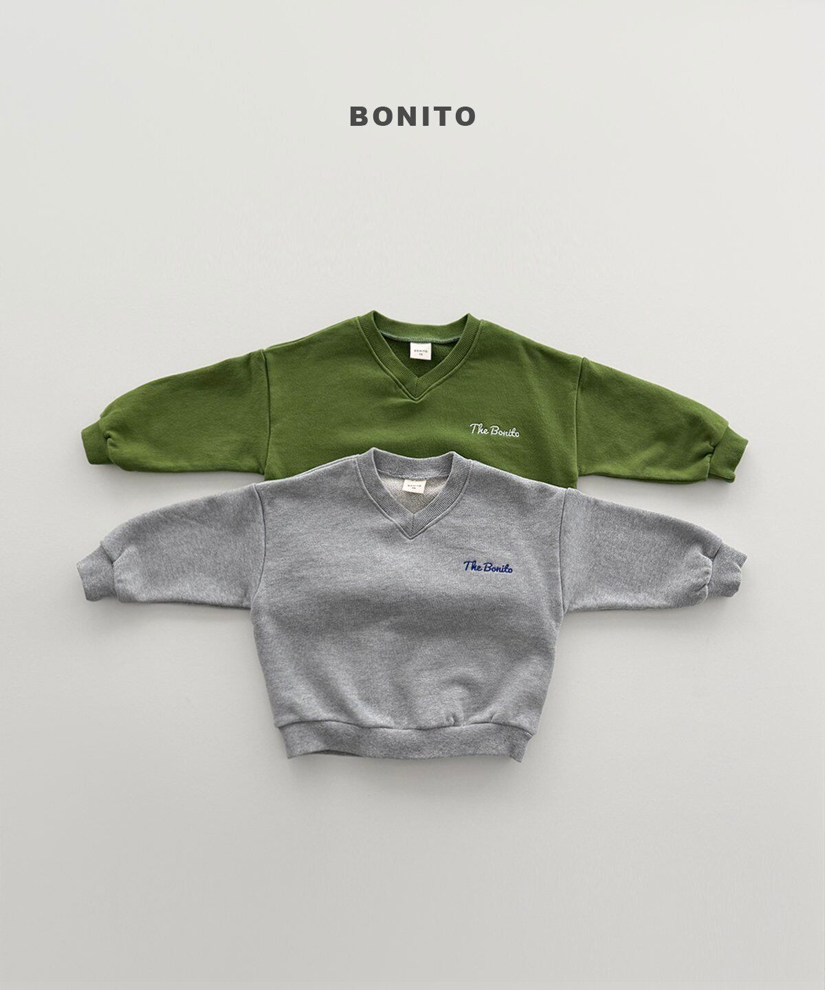 《予約》送料無料【BONITO】V-Neck Sweatshirt