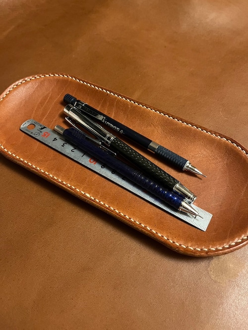 KLW Kyotani Leather Works LT-01-CML レザートレー LeatherTray Camel（ヌメ革×ステンレス芯）