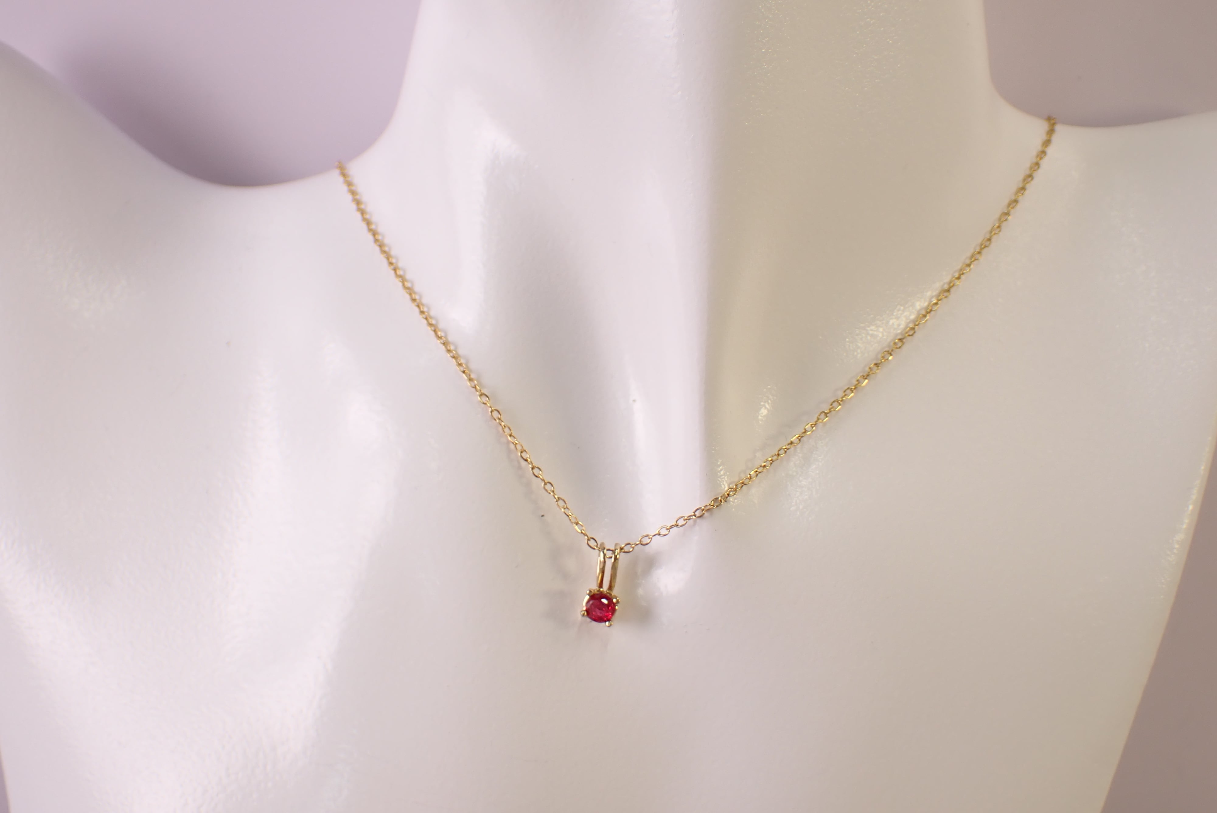 ビルマ産ルビーネックレス 0.27ct [D12‐177] | differencee(ディファ