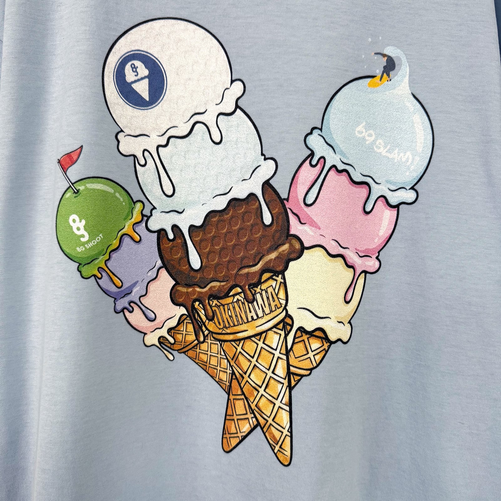 8G SHOOT × 69slam ICE CREAM PRINT TEE SHIRT -BLUE- | 8G SHOOT WEBSTORE