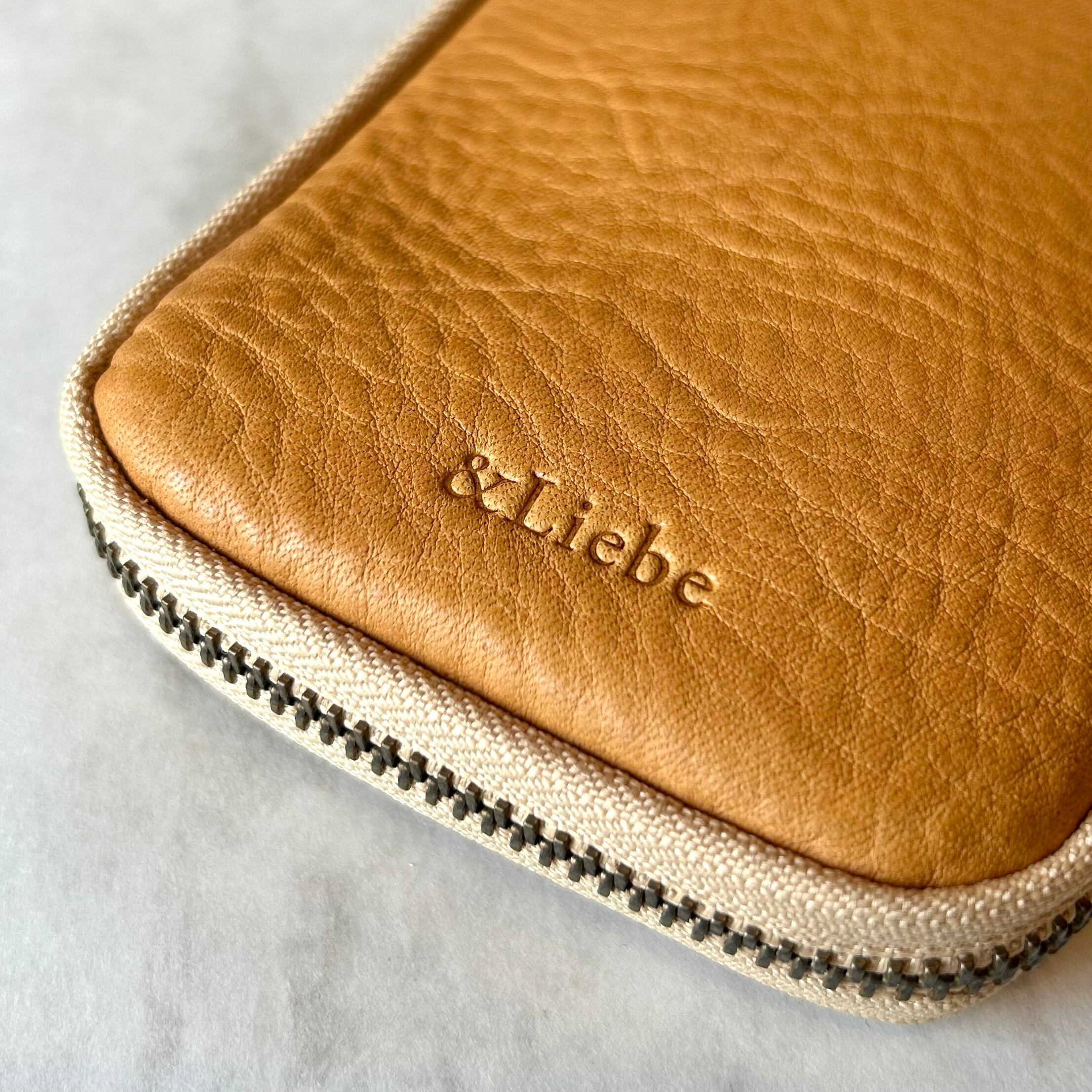 ＆Liebe「大切な6本を守って、眺めるジップペンケース（栃木レザー