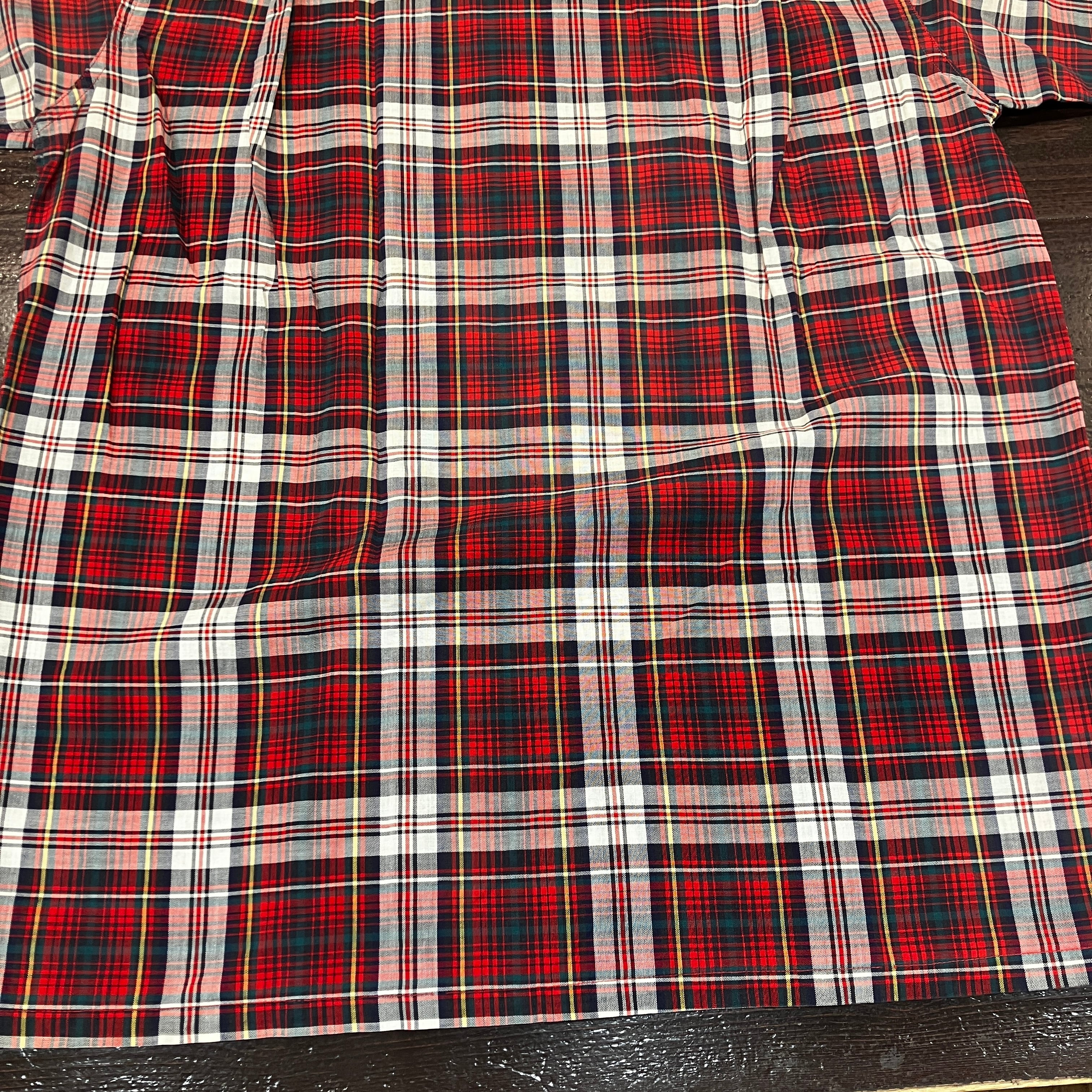 1960'S DONEGAL S/S COTTON RED CHECK SHIRT | safarionline