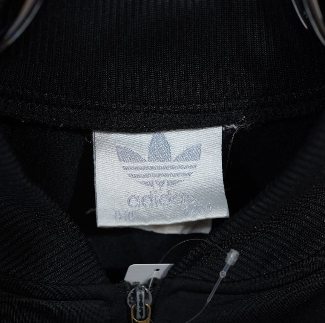 80s90s adidas トラックジャケット 黒赤 XL/アディダス ジャージ