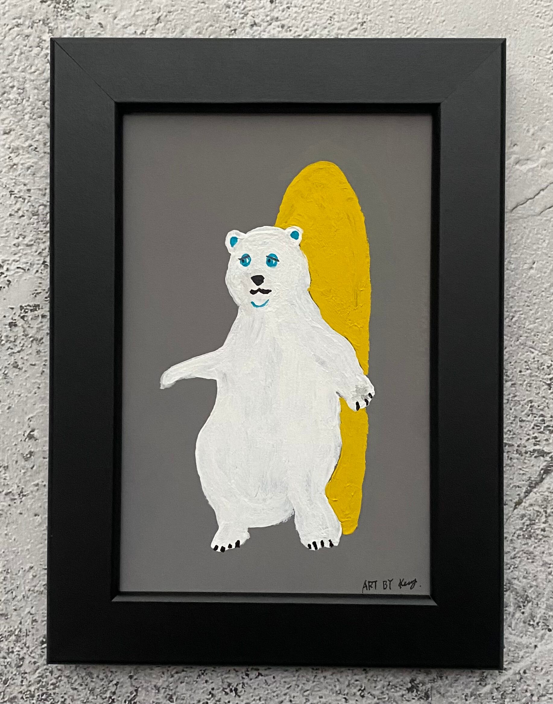 原画 イラスト サーフアート 現代アート ペン画 SURF DOG