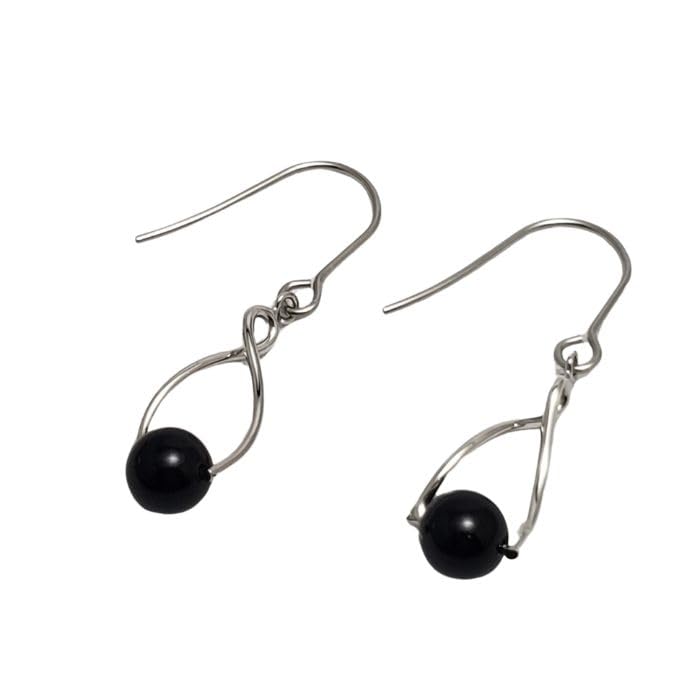 【数量限り】邪気払い モリオン 6mm パワーストーン ピアス 天然石 黒水晶 シルバー ハンドメイド アクセサリー 厄除け サージカルステンレス ピアス